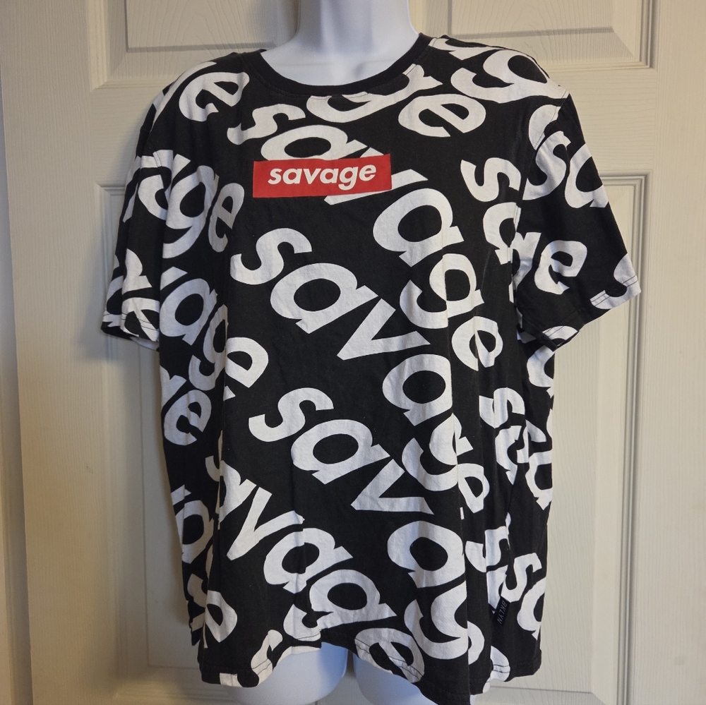 Brooklyn Cloth Monochrome Savage T-Shirt Size Large